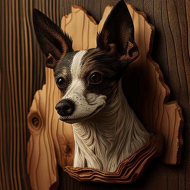 3D model Rat Terrier dog (STL)